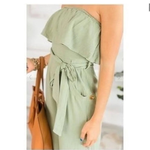 Strapless jumpsuit - Picture 3 of 14